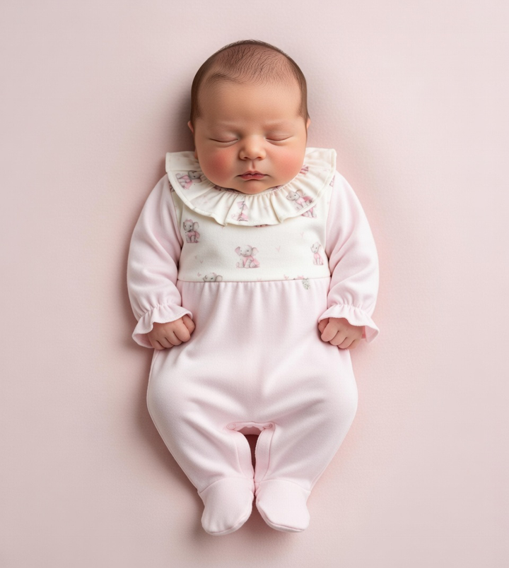 Deolinda Pink Ellie Babygrow