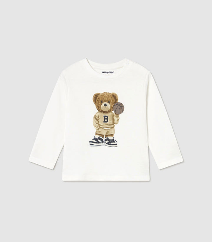 Mayoral Beige Basketball Bear & Trouser Set