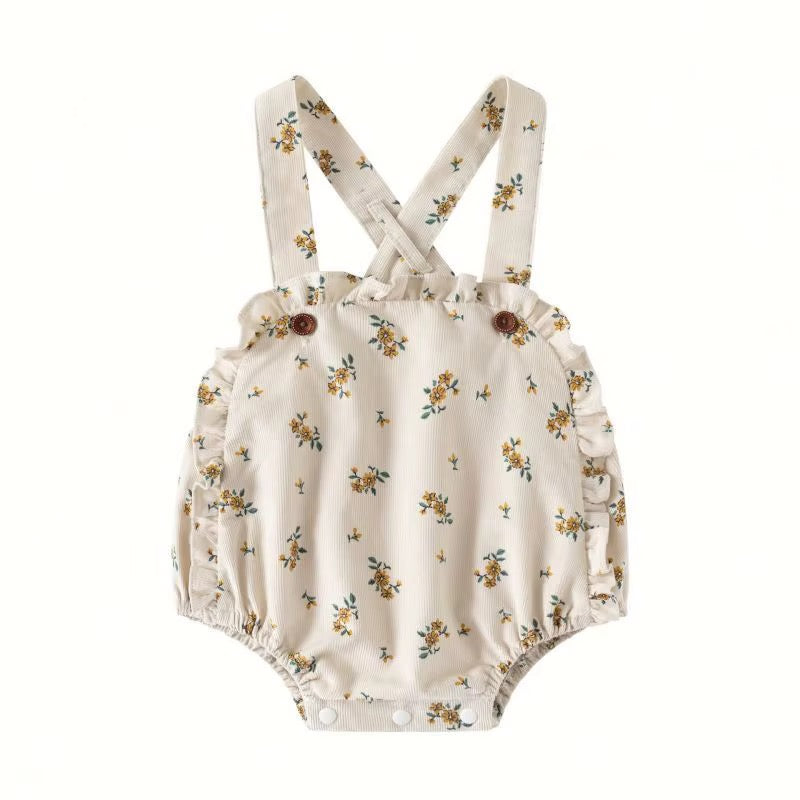 Floral Dungaree Romper