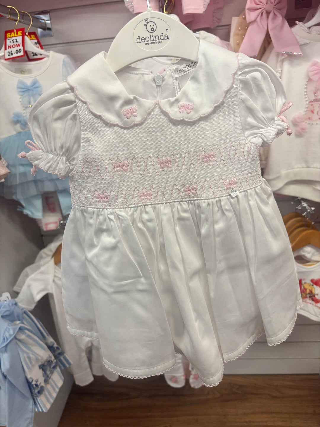 Deolinda Bow Smock Dress