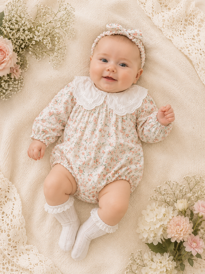 Floral Romper & Headband Set