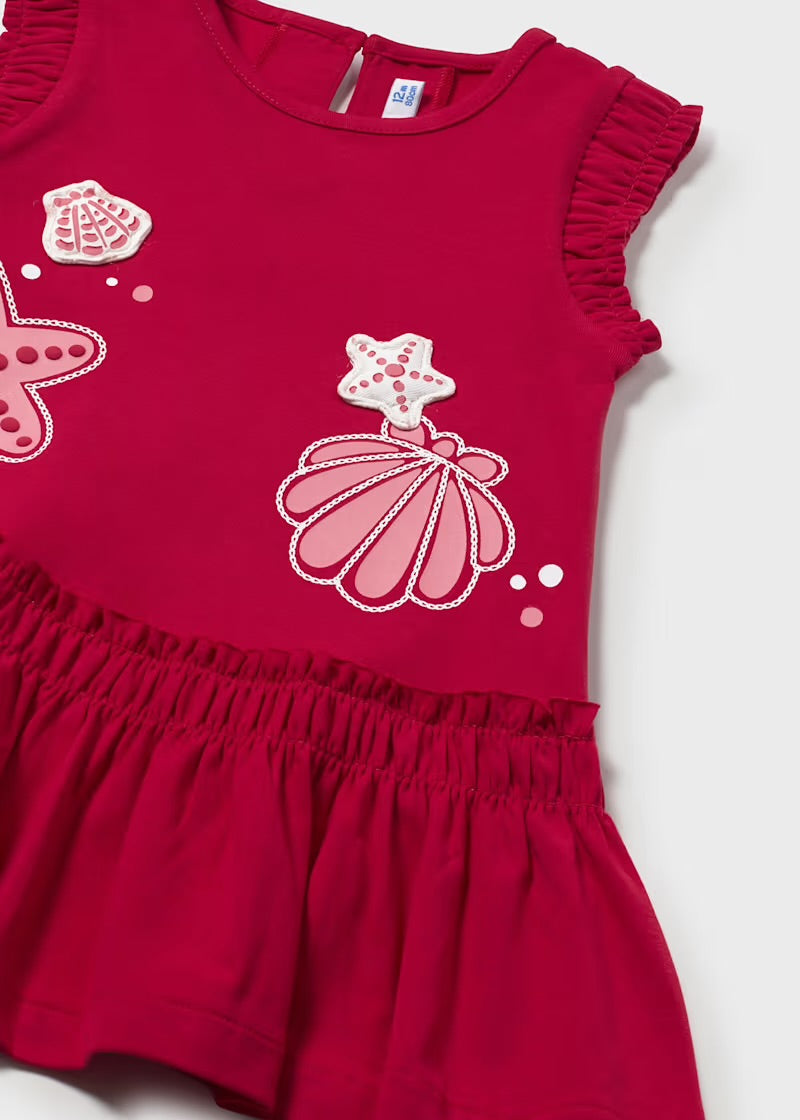 Mayoral Red Seashell Dress