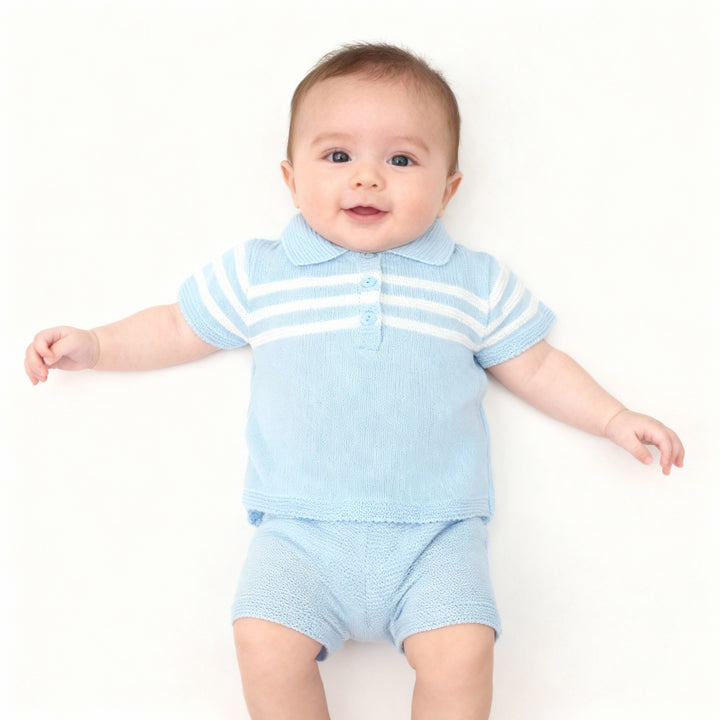 Pex Blue Shorts Set