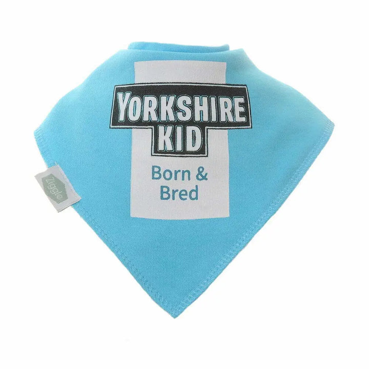 Ziggle Yorkshire Kid Dribble Bib - Blue