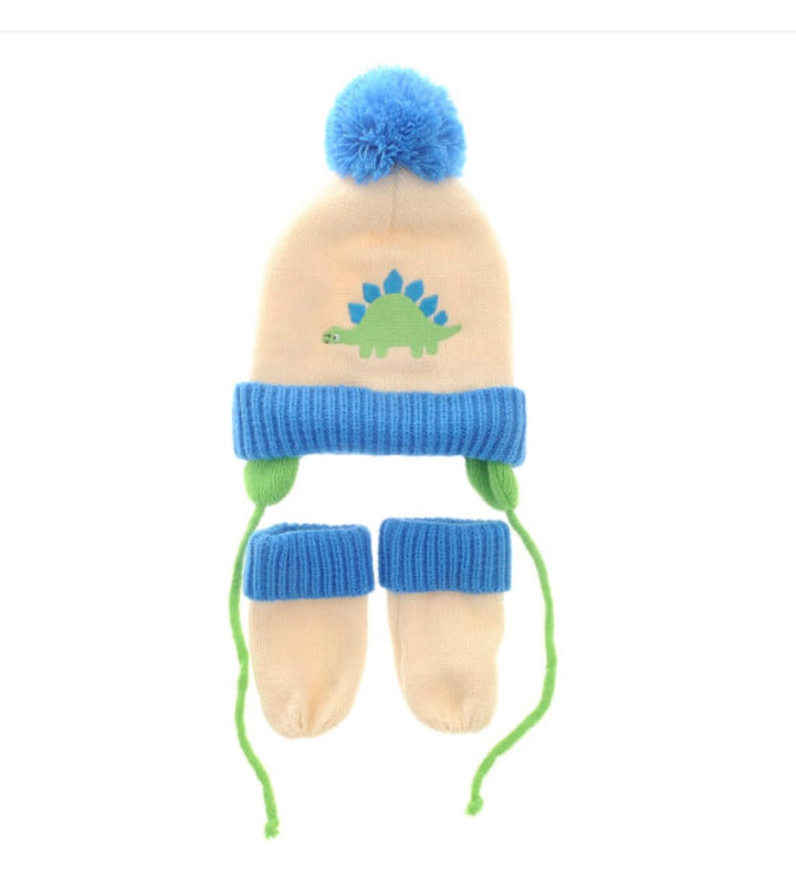 Ziggle Dino Hat and Mittens Set