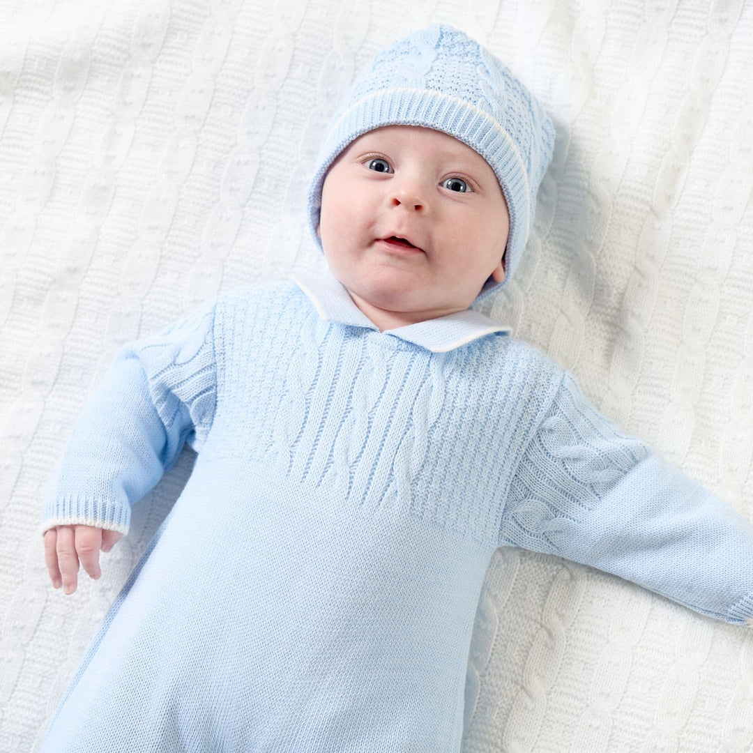 Dandelion Blue Babygrow & Hat Set