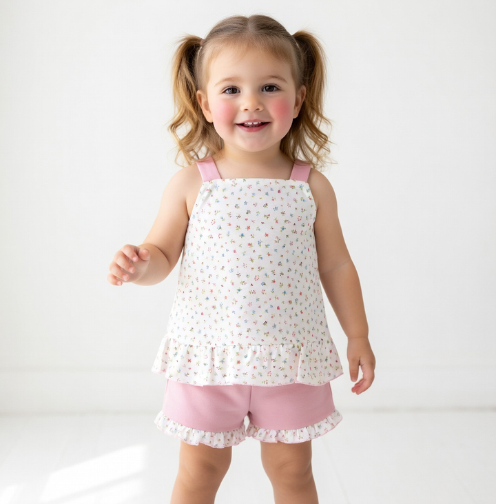 Rapife Pink Floral Short Set