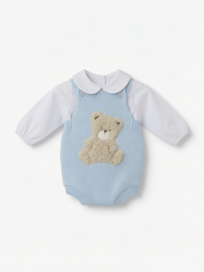 Pex Blue Teddy Romper