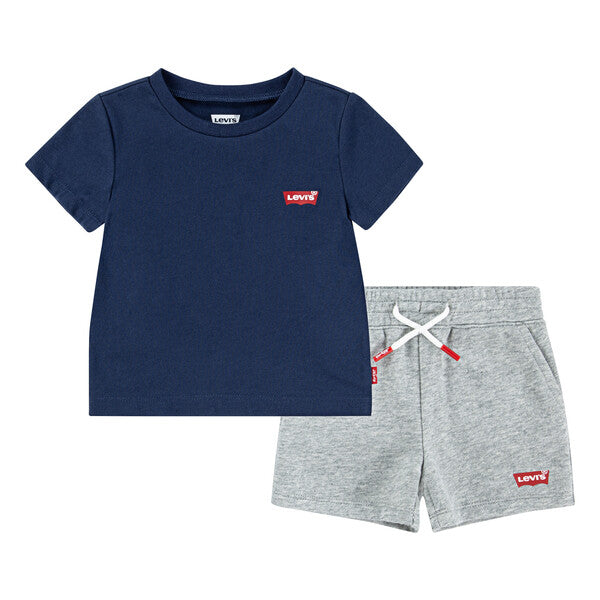 Levi’s Navy & Grey Short Set