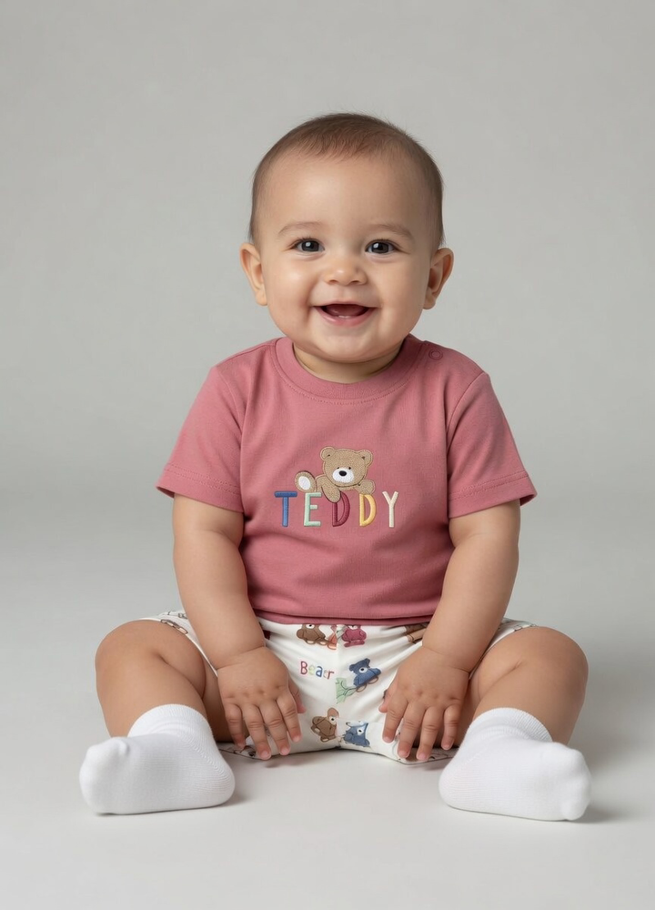 Mayoral Terracota Teddy Short Set