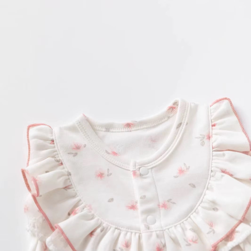 Delicate Floral Long Romper