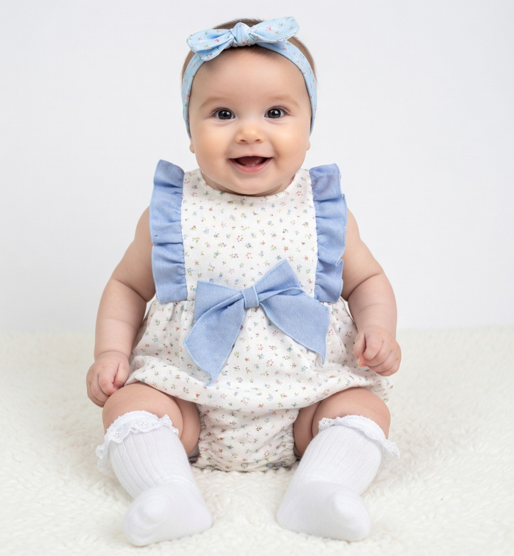 Rapife Blue Floral Romper