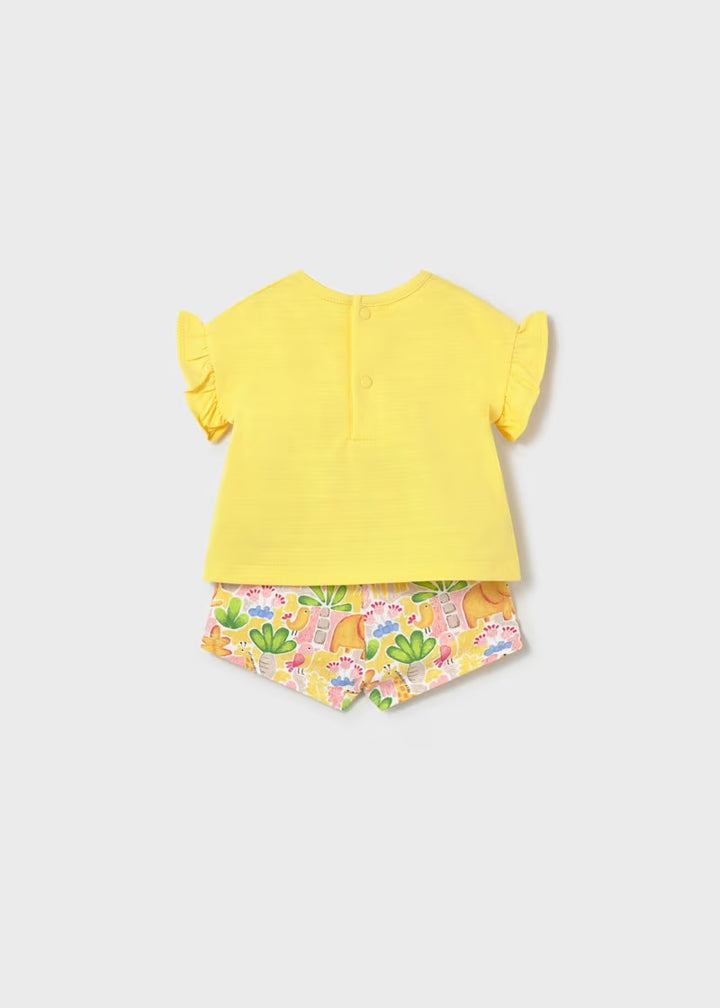Mayoral Safari Print Shorts Set