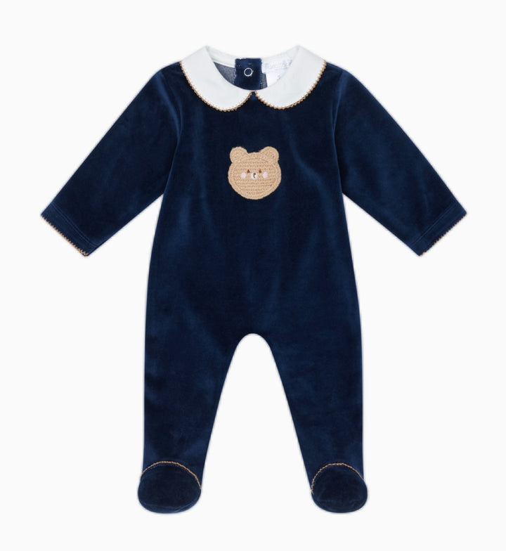 Deolinda Navy Teddy Babygrow