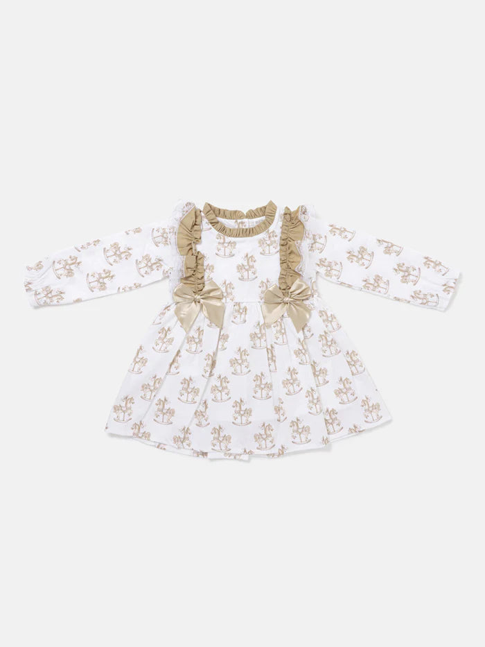 Beige Rocking Horse Dress