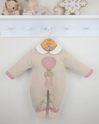 Pex Pink Hot Air Knit Babygrow