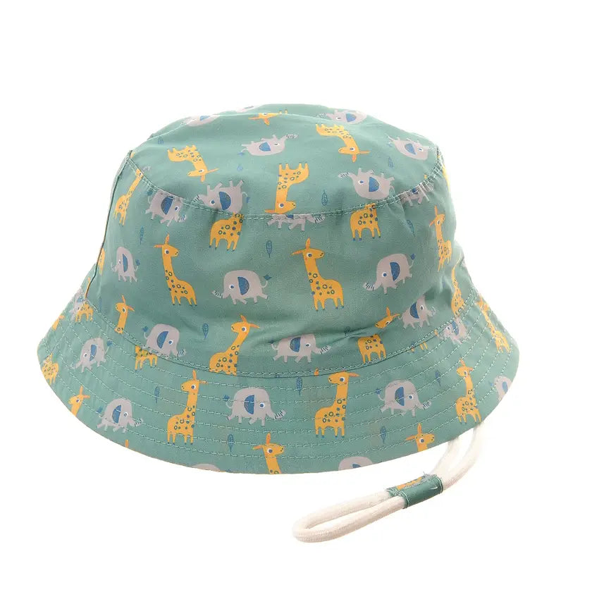 Ziggle Giraffe & Elephant Sun Hat