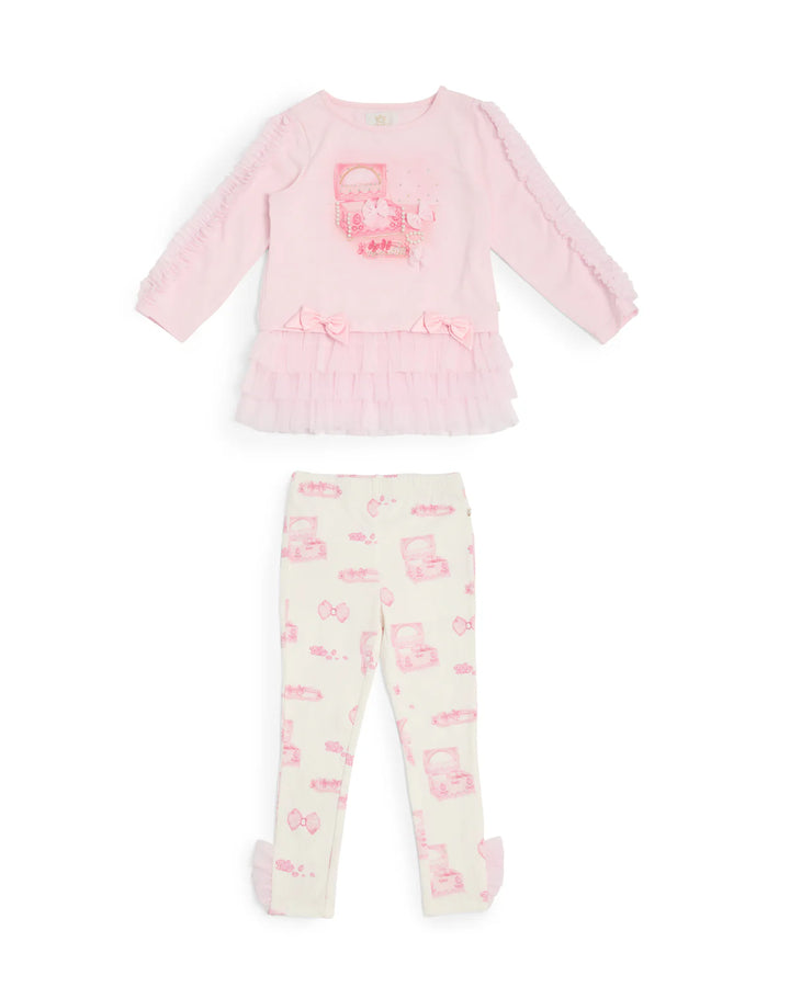 Caramelo Pink Jewellery Box Legging Set