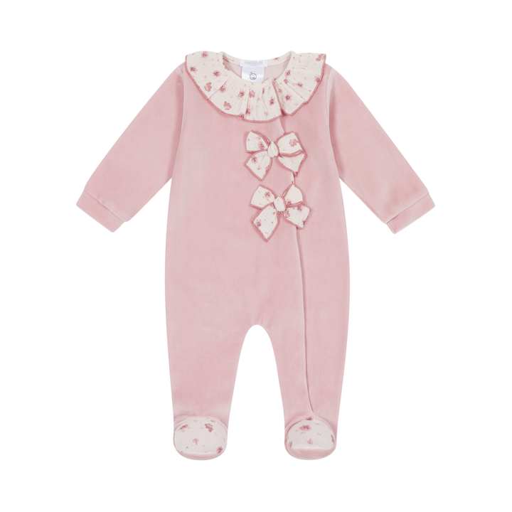 Deolinda Dusty Floral Bow Babygrow