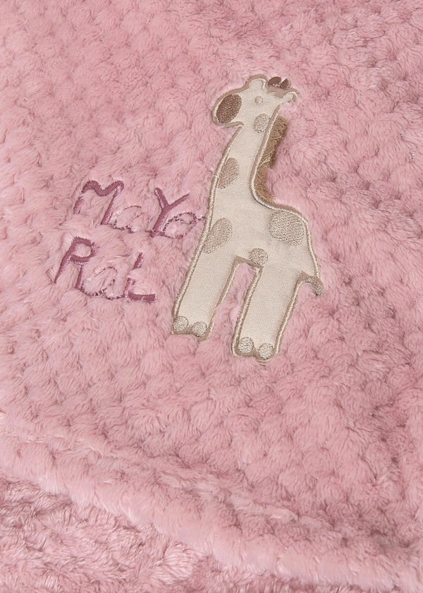 Mayoral Pink Giraffe Blanket