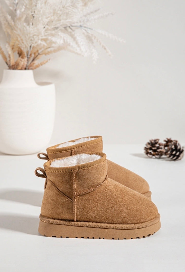 Camel Faux Suede Boots