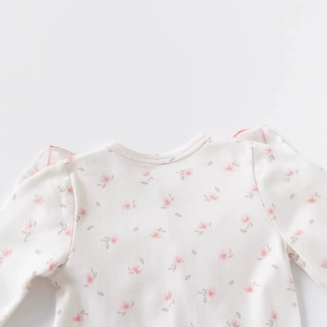 Delicate Floral Long Romper
