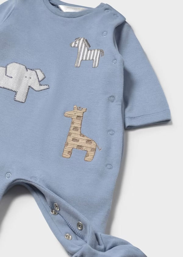 Mayoral Safari Blue Babygrow