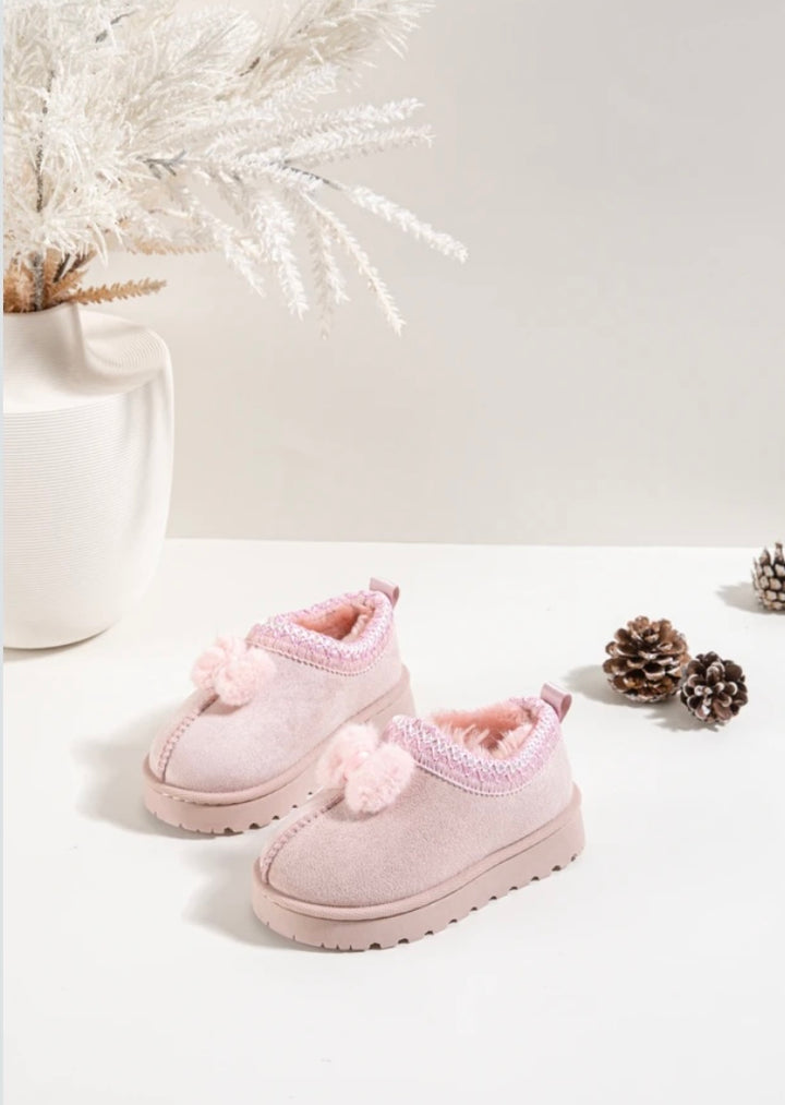 Pink Bow Slippers