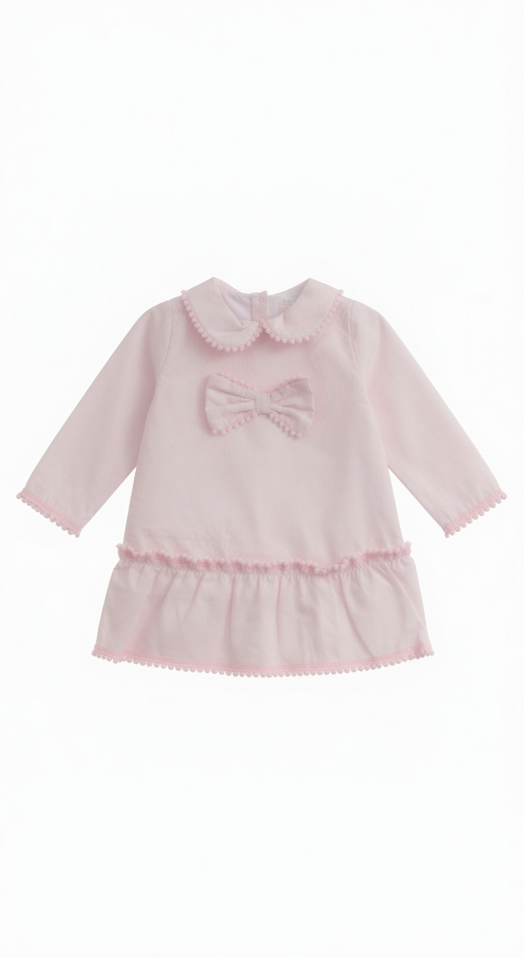 Pink Pom Bow Dress