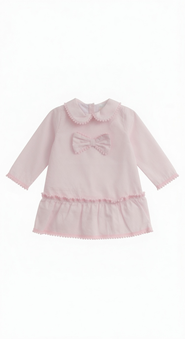 Pink Pom Bow Dress