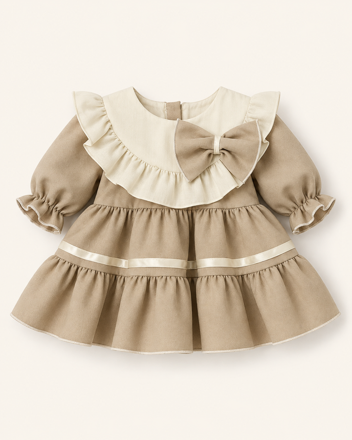 Caramel Ruffle Dress