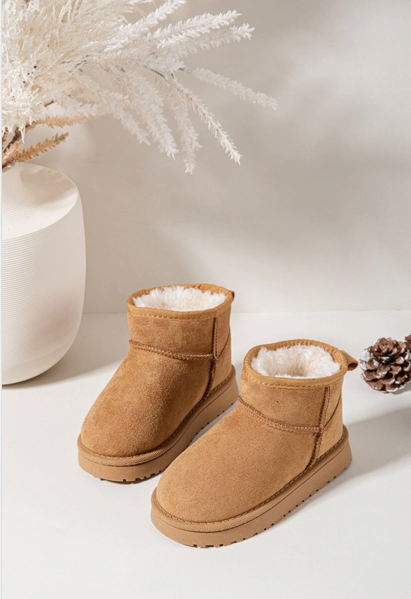 Camel Faux Suede Boots