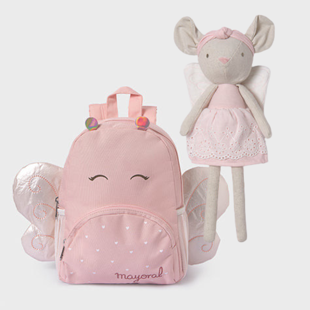 Mayoral butterfly Bundle, Backpack & Butterfly Teddy