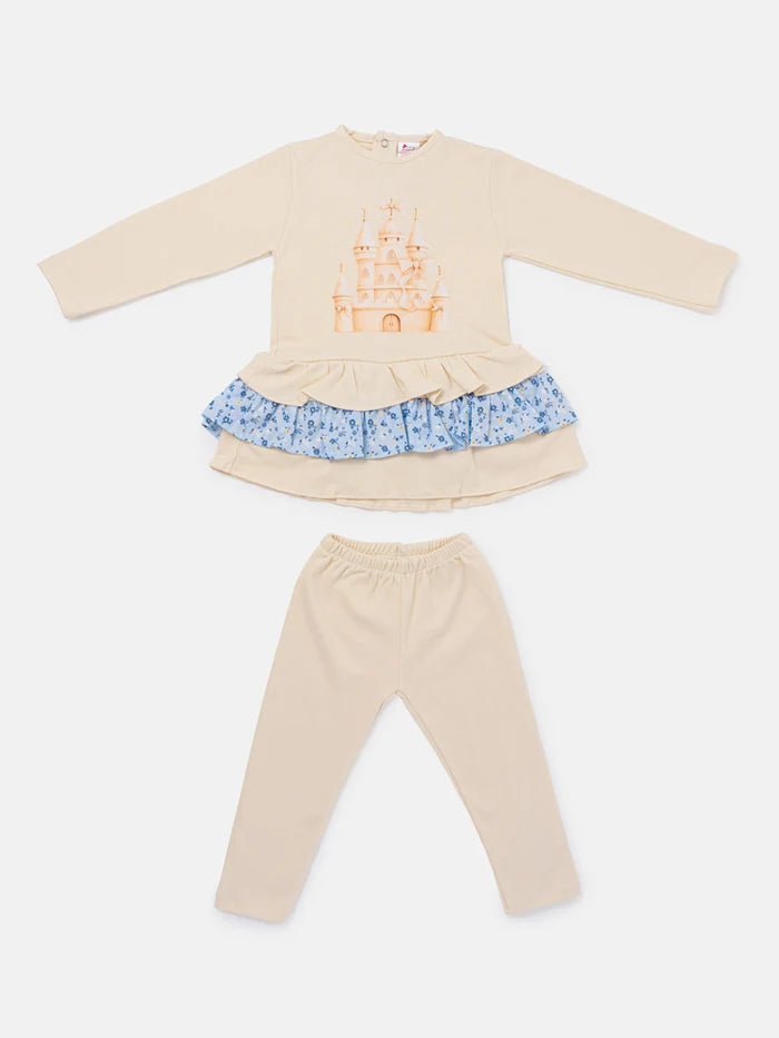 Beige Castle Legging Set