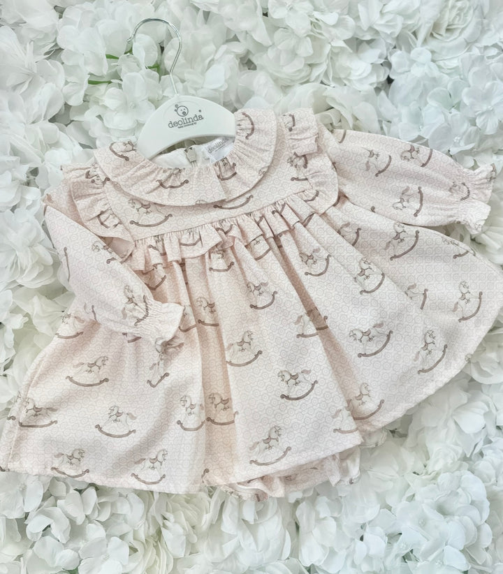 Deolinda Rocking Horse Dress & Bloomers