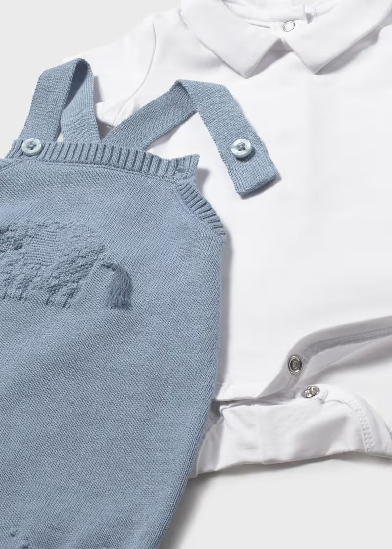 Mayoral Dusky Blue Romper Set
