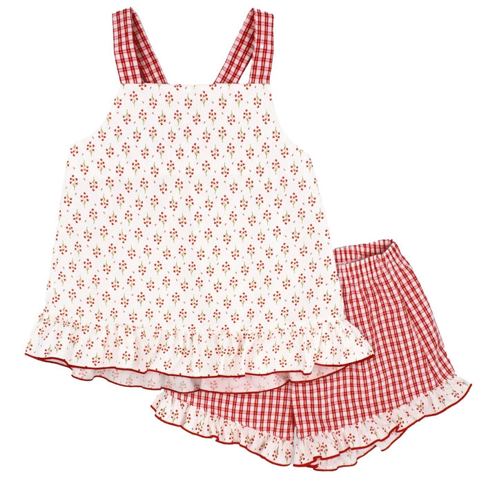 Rapife Red Floral Short Set