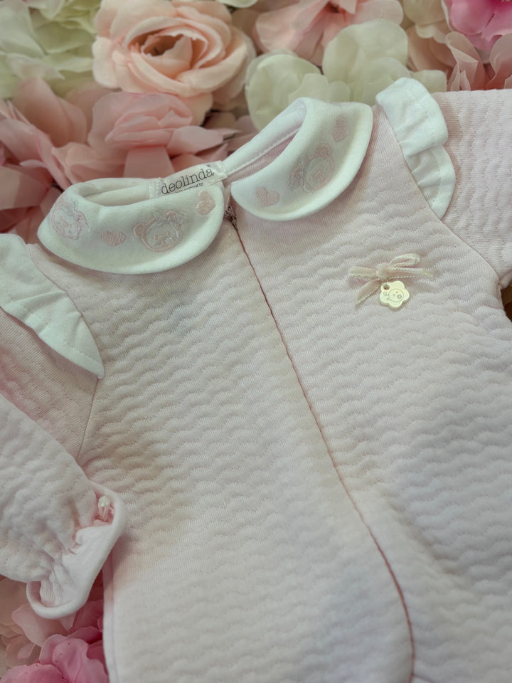 Deolinda Baby Pink Bear Babygrow