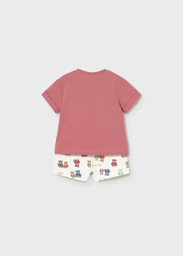 Mayoral Terracota Teddy Short Set
