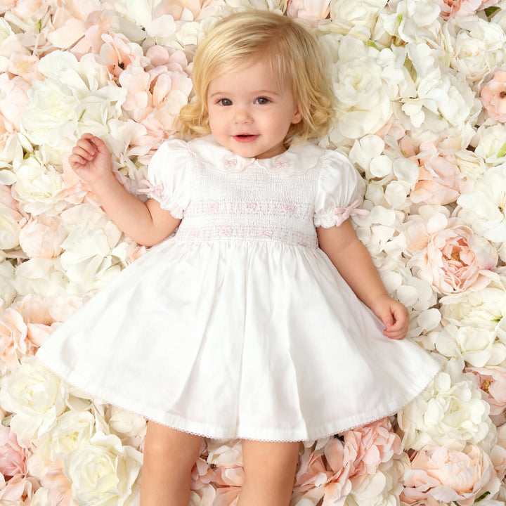 Deolinda Bow Smock Dress