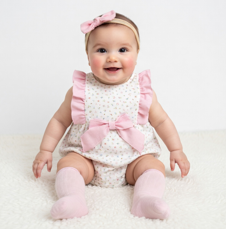 Rapife Pink Floral Romper