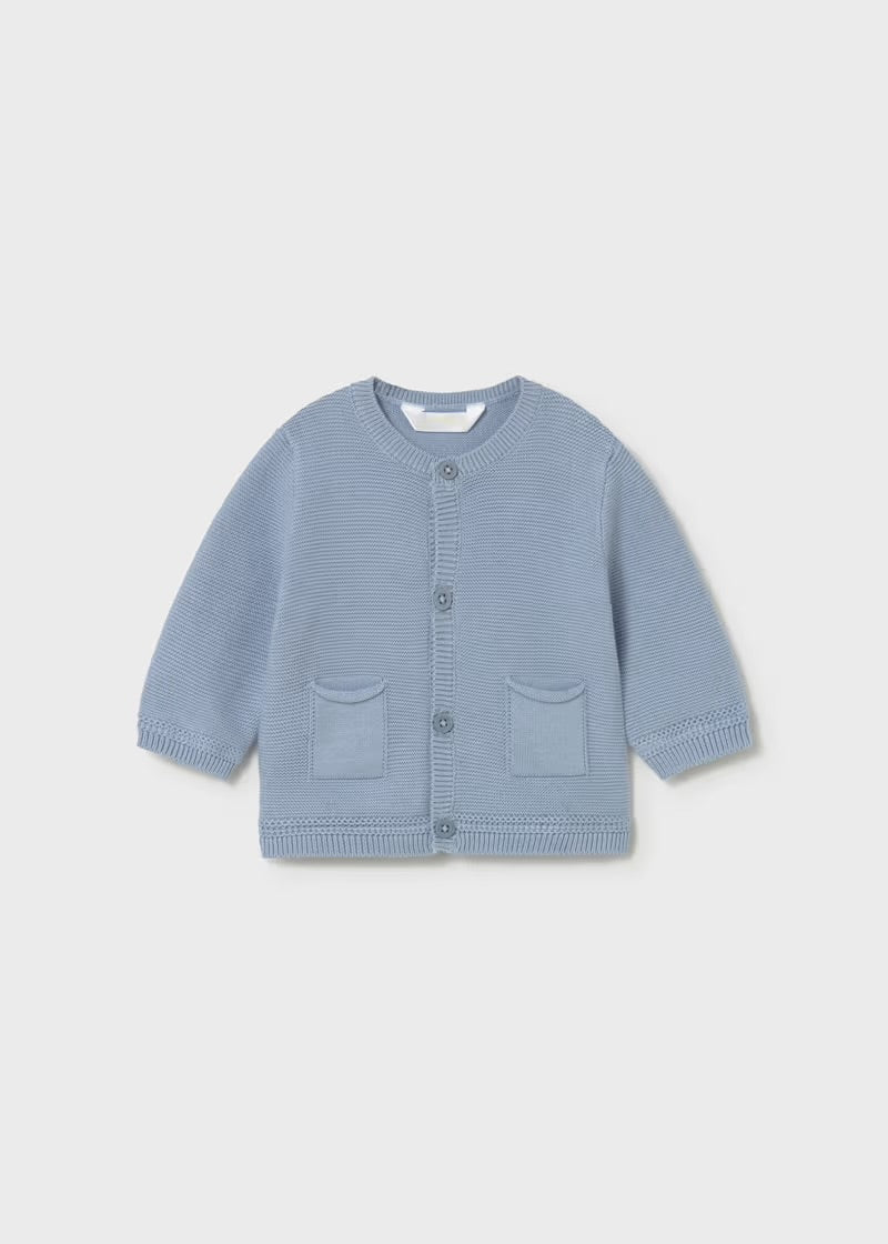 Mayoral Blue Knit Cardigan