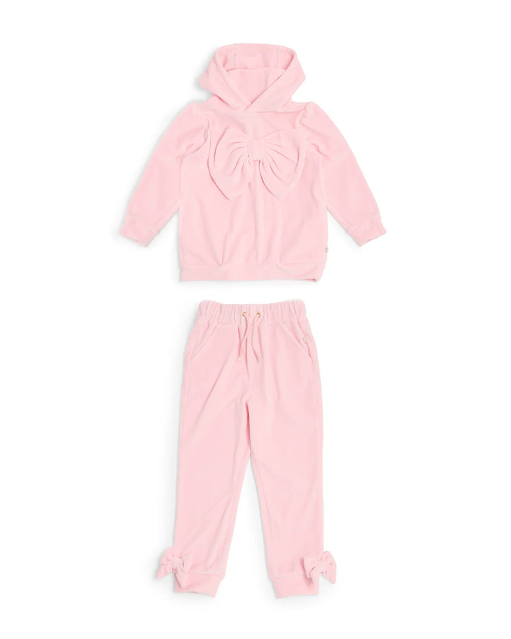 Caramelo Pink Velour Tracksuit