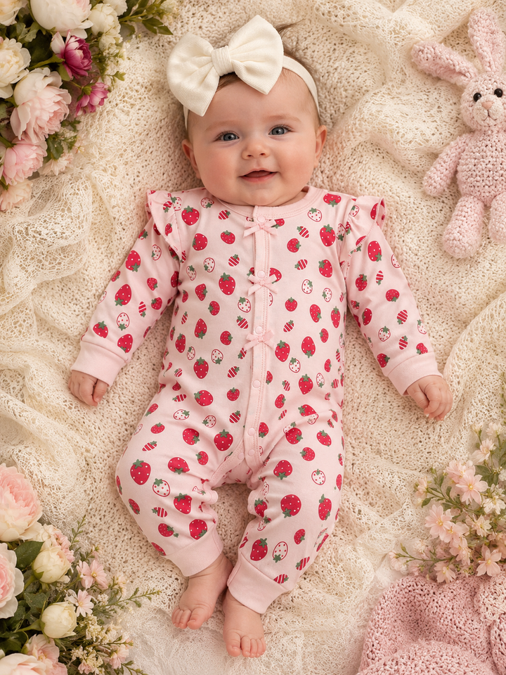 Strawberry Long Romper