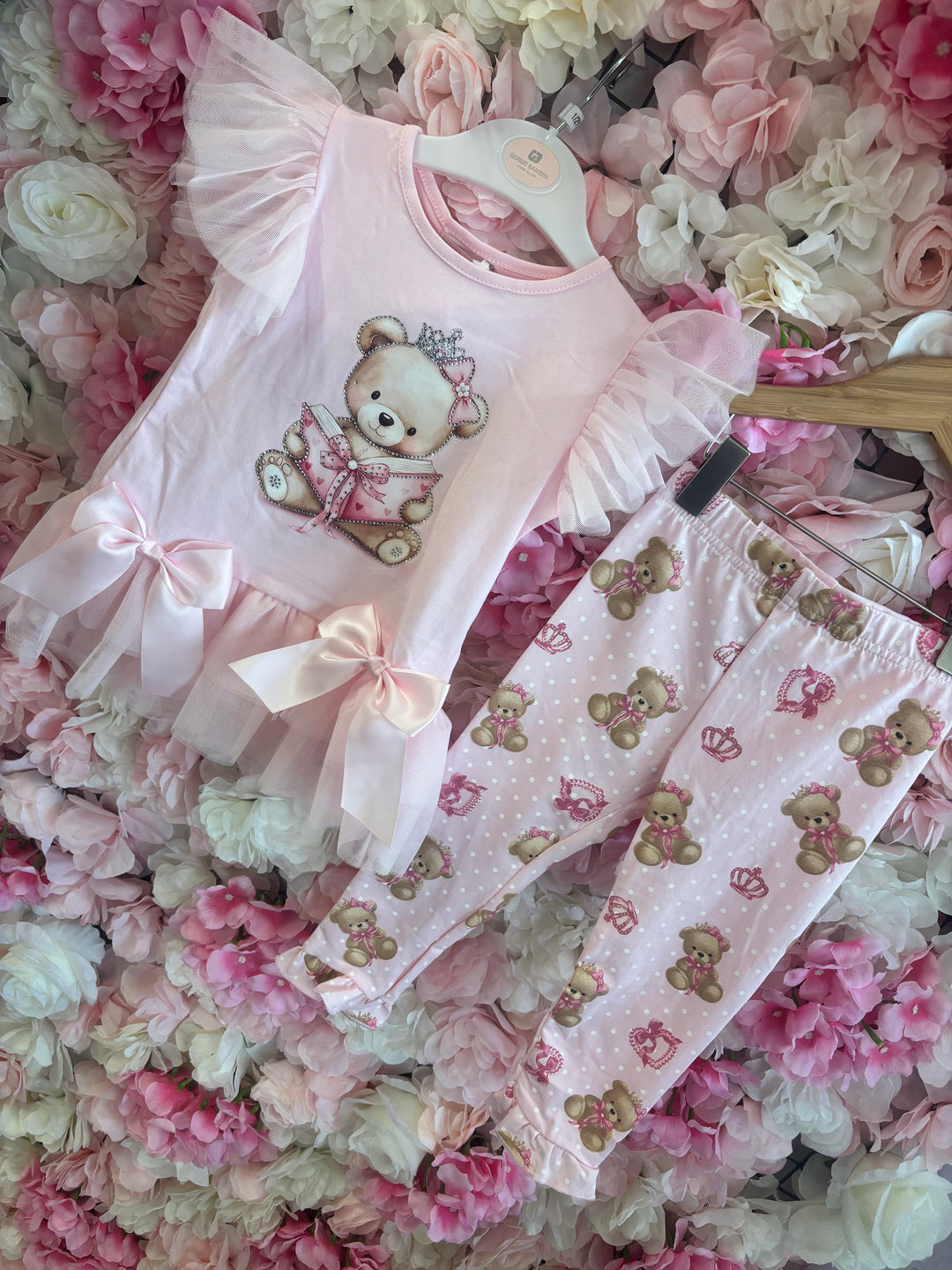 Pink Teddy Legging Set