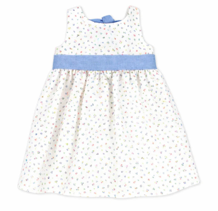 Rapife Blue Floral Dress & Hair Bow