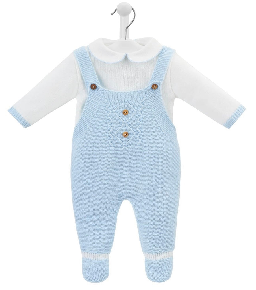 Dandelion Blue Knitted Dungaree & Top