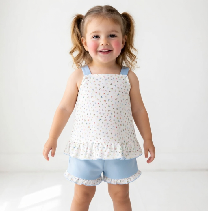 Rapife Blue Floral Short Set