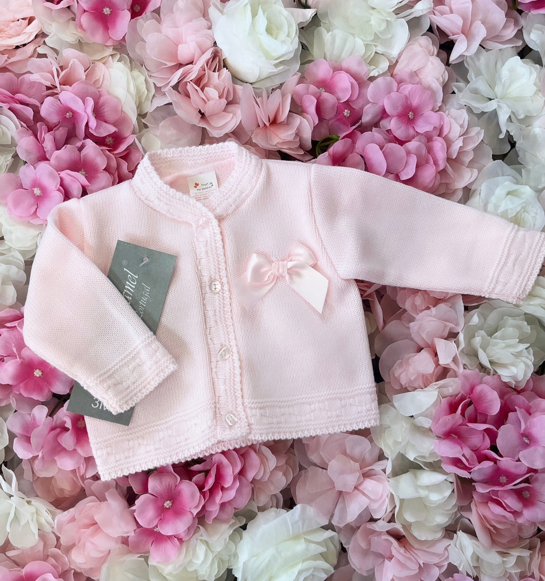 Baby Pink Bow Cardigan