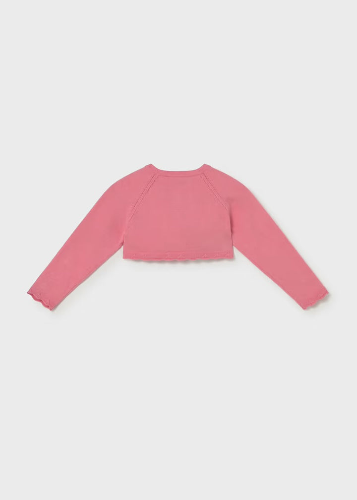 Mayoral Pink Knit Bolero